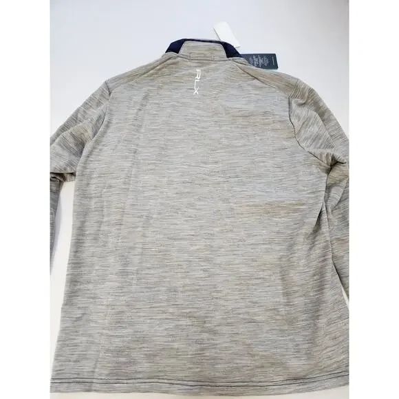 Sz Large RLX Ralph Lauren Mens Hybrid MockNeck Golf Jacket Navy/Gray NWT - Picture 3 of 6
